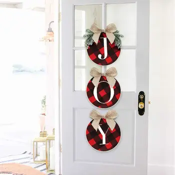 Christmas Decorations Joy Sign Buffalo Check Plaid Wreath for Front Door Rustic Burlap Wooden Holiday Decor for Home Window Wa
Christmas Decorations Joy Sign Buffalo Check Plaid Wreath for Front Door Rustic Burlap Wooden Holiday Decor for Home Window Wa
