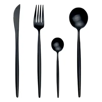 24pcs Black Dinnerware Set 18/10 Stainless Steel Cutlery Set Dinner Tableware Set Knife Fork Spoon Flatware Set Dishwasher Safe
24pcs Black Dinnerware Set 18/10 Stainless Steel Cutlery Set Dinner Tableware Set Knife Fork Spoon Flatware Set Dishwasher Safe