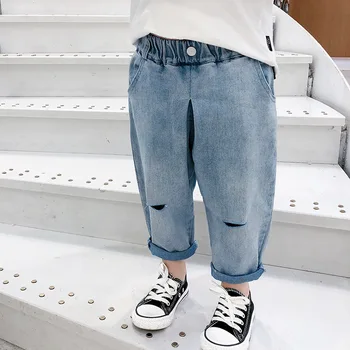Toddler Boys Jeans Fashion Korean High-quality Holes Denim Pants for Boy 2 3 4 5 6 7 Years Baby Boy Spring Autumn Trousers 2020
Toddler Boys Jeans Fashion Korean High-quality Holes Denim Pants for Boy 2 3 4 5 6 7 Years Baby Boy Spring Autumn Trousers 2020