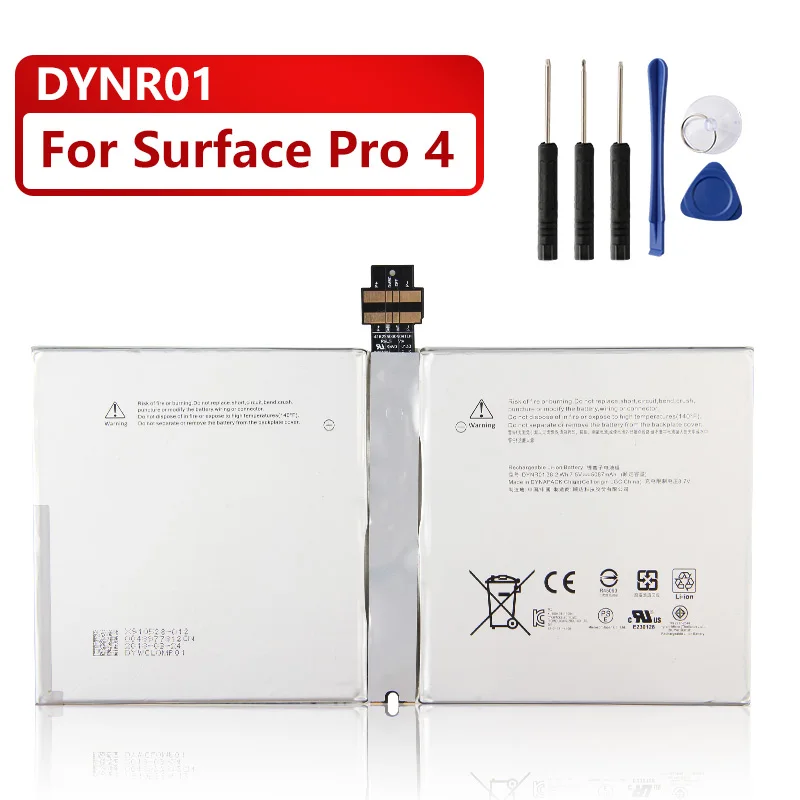 Original Replacement Battery DYNR01 For Microsoft Surface Pro4 Pro 4 G3HTA027H 1724 Authentic Tablet Battery 5087mAh
Original Replacement Battery DYNR01 For Microsoft Surface Pro4 Pro 4 G3HTA027H 1724 Authentic Tablet Battery 5087mAh