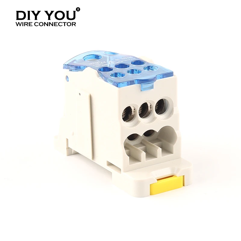 UKK 160A Din Rail Terminal Block 1 in many Out distribution Box Universal Electrical Wire Connector Power junction box
UKK 160A Din Rail Terminal Block 1 in many Out distribution Box Universal Electrical Wire Connector Power junction box