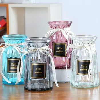 Contracted Flower Glass Vase Lucency Origami Green Plants Flower Hydroponic Device Nordic Vase Decoration Modern Art Flower Vase 
Contracted Flower Glass Vase Lucency Origami Green Plants Flower Hydroponic Device Nordic Vase Decoration Modern Art Flower Vase