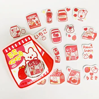 40 pcs /Bag Kawaii Strawberry Rabbit Paper Stickers DIY Album Notebook Decorative Stickers
40 pcs /Bag Kawaii Strawberry Rabbit Paper Stickers DIY Album Notebook Decorative Stickers
