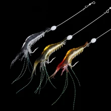 90mm Soft Lures Luminous Artificial Shrimp Lure With Long Stainless Steel Wire Barrel Swivel Lure Connector For Sea Fishing 6g
90mm Soft Lures Luminous Artificial Shrimp Lure With Long Stainless Steel Wire Barrel Swivel Lure Connector For Sea Fishing 6g