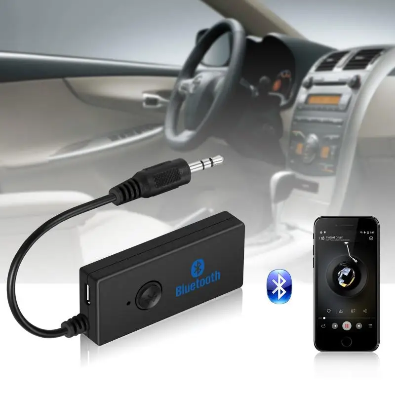 Car Bluetooth Earphone Wireless Adapter Receiver 3.5mm Jack Convert AUX To Wireless Music Stereo Adapter Mic For Phone TXTB1
Car Bluetooth Earphone Wireless Adapter Receiver 3.5mm Jack Convert AUX To Wireless Music Stereo Adapter Mic For Phone TXTB1