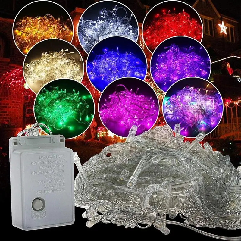 10M 100 Led Garland lights String Christmas Tree Fairy Light Waterproof Home Garden Party Outdoor Holiday Decoration Lamp
10M 100 Led Garland lights String Christmas Tree Fairy Light Waterproof Home Garden Party Outdoor Holiday Decoration Lamp