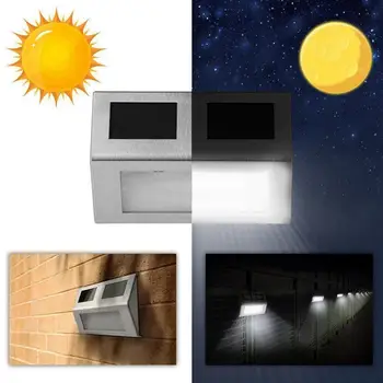 Outdoor Wall Stair Lamp Pathway Lamp Household Solar Energy saving Waterprof LED Stainless Steel Garden Lamp Gutter Light 
Outdoor Wall Stair Lamp Pathway Lamp Household Solar Energy saving Waterprof LED Stainless Steel Garden Lamp Gutter Light
