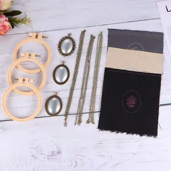 3 Set Embroidery Practice Accessories Kit DIY Necklace Pendant Material Cross Stitch Cloth Thread Set Sewing Accessories
3 Set Embroidery Practice Accessories Kit DIY Necklace Pendant Material Cross Stitch Cloth Thread Set Sewing Accessories