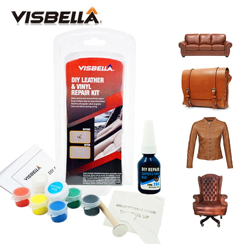 VISBELLA Leather Repair Kits Liquid Vinyl Repair Leather Refurbish Shoes Car Sofa Jackets Cloth Scratch Crack Rip Fix Paint Care
VISBELLA Leather Repair Kits Liquid Vinyl Repair Leather Refurbish Shoes Car Sofa Jackets Cloth Scratch Crack Rip Fix Paint Care