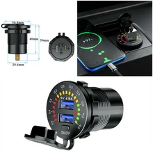 5V 4.8A Dual USB Car Fast Charging Charger Socket With LED Voltmeter Display Mobile Phone USB Car-charger Adapter Charger Tools
5V 4.8A Dual USB Car Fast Charging Charger Socket With LED Voltmeter Display Mobile Phone USB Car-charger Adapter Charger Tools