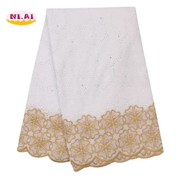 NIAI Gold Swiss Lace Fabric Latest Embroidery African Cotton Lace Fabric 2020 High Quality Swiss Voile Lace Material XY3167B-1
NIAI Gold Swiss Lace Fabric Latest Embroidery African Cotton Lace Fabric 2020 High Quality Swiss Voile Lace Material XY3167B-1