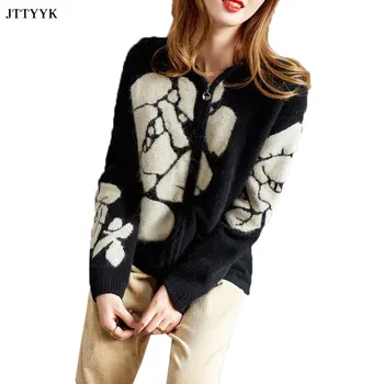 2020 New Sweater Coats Women's Jacquard Alpaca Wool Hooded Knitted Cardigan jacket Women Autumn Fashion XL Casual Zipper Sweater
2020 New Sweater Coats Women's Jacquard Alpaca Wool Hooded Knitted Cardigan jacket Women Autumn Fashion XL Casual Zipper Sweater