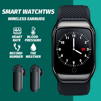 New 2 In 1 Smart Watch TWS Bracelet Wireless Earphone Bluetooth 5.0 Chip Earphones IP67 Waterproof Music Sport for Android iOS
New 2 In 1 Smart Watch TWS Bracelet Wireless Earphone Bluetooth 5.0 Chip Earphones IP67 Waterproof Music Sport for Android iOS
