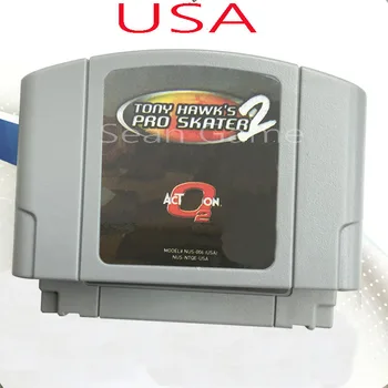 

High USA NTSC Quality Customer Cartridge Tony Hawk Pro Skater 2 Card for 64 Bit Video Game Console