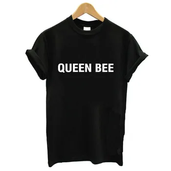 Queen Bee Letter Print T Shirt Women Short Sleeve O Neck Loose Tshirt 2020 Summer Fashion Women Tee Shirt Tops
Queen Bee Letter Print T Shirt Women Short Sleeve O Neck Loose Tshirt 2020 Summer Fashion Women Tee Shirt Tops