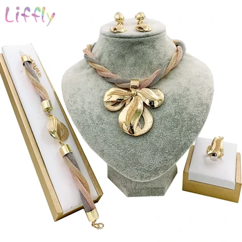 Turkish Fashion Gold Jewelry Sets Round Necklace Bracelet Earrings Ring Wedding Bridal Tassel Jewelry Accessories
Turkish Fashion Gold Jewelry Sets Round Necklace Bracelet Earrings Ring Wedding Bridal Tassel Jewelry Accessories