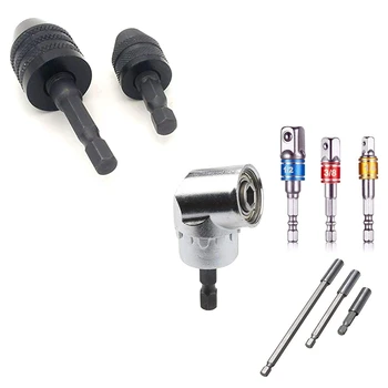 1set 1/4 Inch Hex Shank Keyless Drill Chuck Quick Change Adapter Converter Drill Adapter & 7Pcs Adapter Drill Bit Set
1set 1/4 Inch Hex Shank Keyless Drill Chuck Quick Change Adapter Converter Drill Adapter & 7Pcs Adapter Drill Bit Set