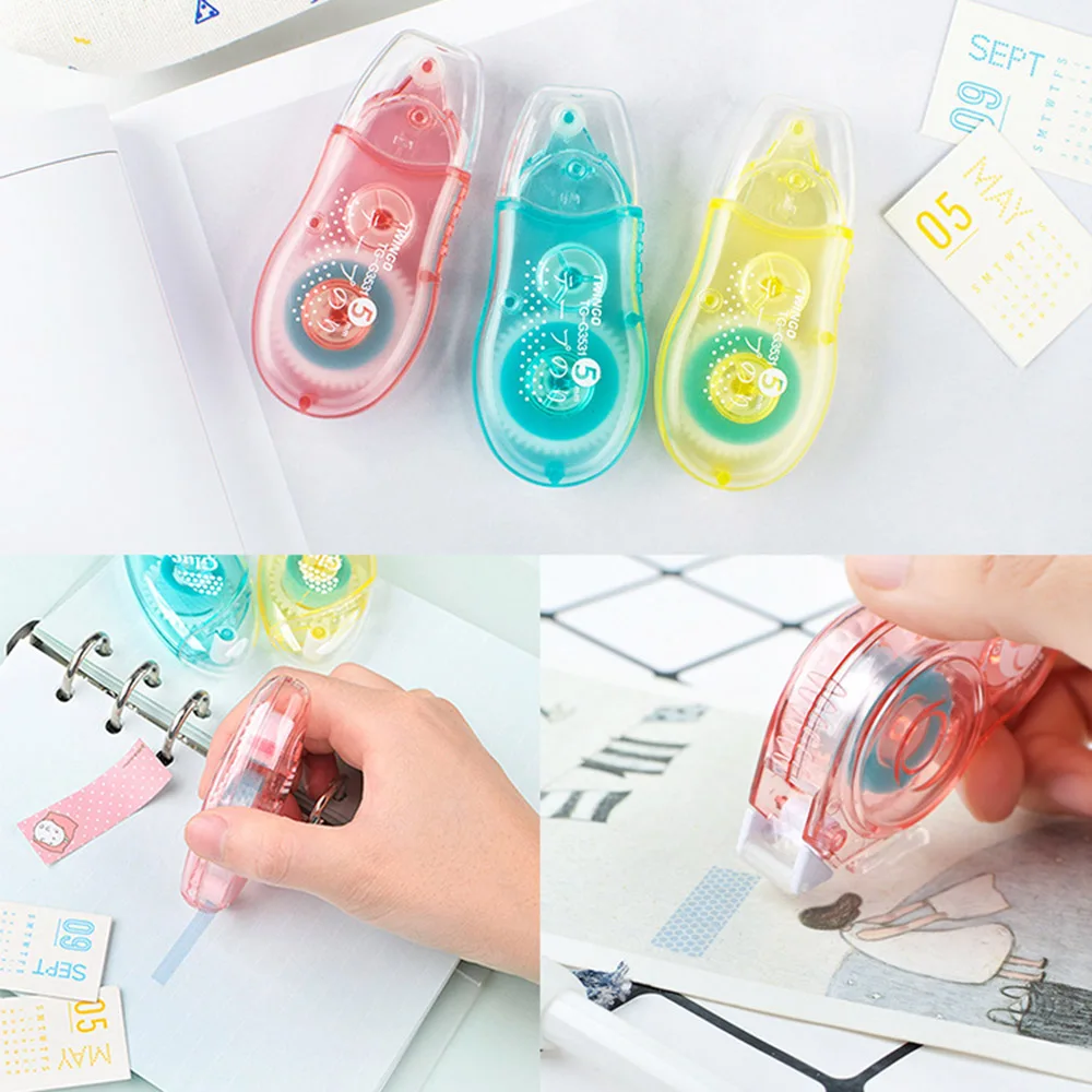 1 Pcs Mini Cute Roller Correction Tape Double Adhesive Tape Glue Dot Liner Point Double Sided Tape Office Work Stationery
1 Pcs Mini Cute Roller Correction Tape Double Adhesive Tape Glue Dot Liner Point Double Sided Tape Office Work Stationery