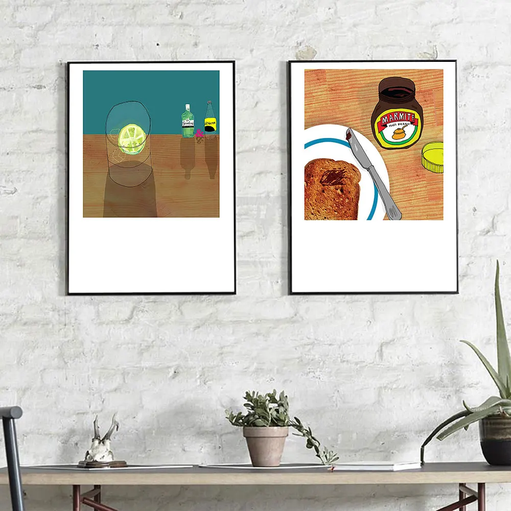 Still Life Food Toast Bread Lemonade Canvas Painting Wall Art Nordic Posters and Prints Wall Pictures for Living Room Decoration
Still Life Food Toast Bread Lemonade Canvas Painting Wall Art Nordic Posters and Prints Wall Pictures for Living Room Decoration