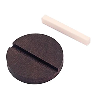 Dropship-Round Rosewood Bridge+Bone Saddle Set For 3 String Cigar Box Or Resonator Ukulele
Dropship-Round Rosewood Bridge+Bone Saddle Set For 3 String Cigar Box Or Resonator Ukulele