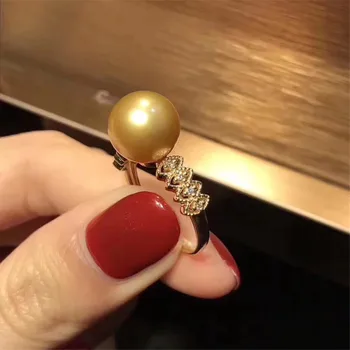 Classic Rings Resizable Design Rings Base 925 Silver Pearl Rings Settings Women DIY Pearl Rings Accessory No Pearl 
Classic Rings Resizable Design Rings Base 925 Silver Pearl Rings Settings Women DIY Pearl Rings Accessory No Pearl