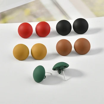 Autumn and Winter Color Rubber Paint Texture round Button Silver Pin Earrings DIY Earrings Earrings Jewelry Material Accessories
Autumn and Winter Color Rubber Paint Texture round Button Silver Pin Earrings DIY Earrings Earrings Jewelry Material Accessories