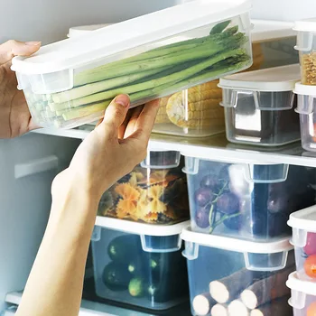 Transparent Sealed Noodle Box Rectangular Lid Kitchen Fruit Vegetable Fresh-Keeping Box Plastic Box Refrigerator Storage Organiz
Transparent Sealed Noodle Box Rectangular Lid Kitchen Fruit Vegetable Fresh-Keeping Box Plastic Box Refrigerator Storage Organiz
