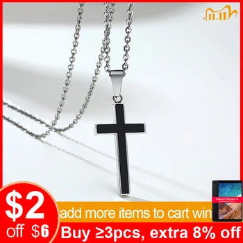 Vnox Minimalist Cross Pendants for Men Black Stainless Steel Necklace Jesus Christ Jesus Prayer Church Jewelry
Vnox Minimalist Cross Pendants for Men Black Stainless Steel Necklace Jesus Christ Jesus Prayer Church Jewelry