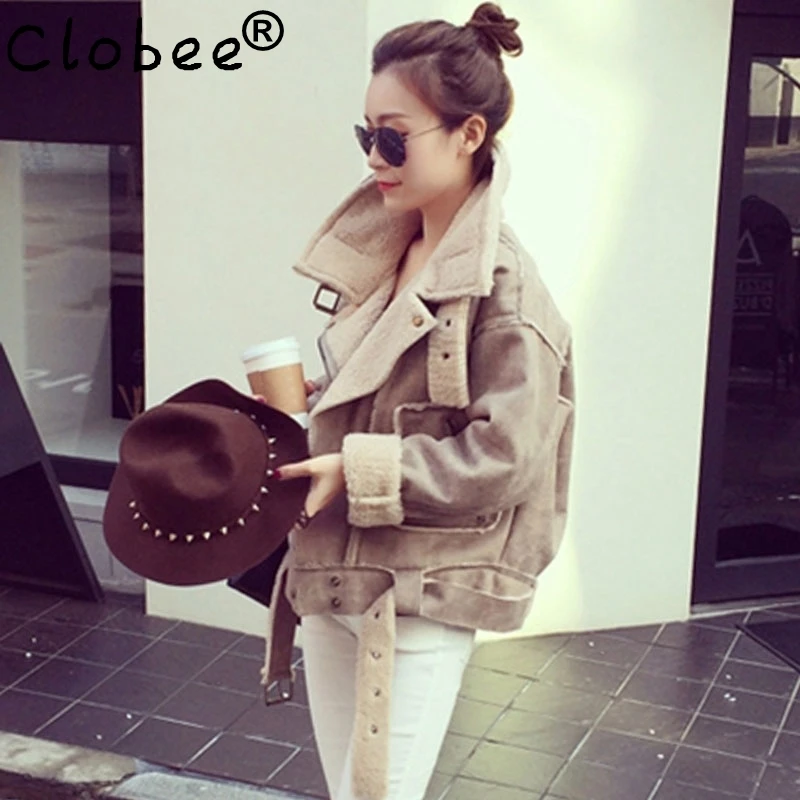 2020 Winter Woman Ladies Short Shearling Coats Suede Leather Jackets Plus Size Coat Faux Lambs Wool Coat Top S-XL W833
2020 Winter Woman Ladies Short Shearling Coats Suede Leather Jackets Plus Size Coat Faux Lambs Wool Coat Top S-XL W833