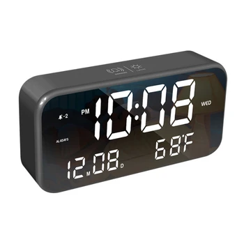 LED Digital Alarm Clock Backlight Snooze Mute Calendar Desktop Intelligent Acoustic Control Temperature Function Clock CN
LED Digital Alarm Clock Backlight Snooze Mute Calendar Desktop Intelligent Acoustic Control Temperature Function Clock CN
