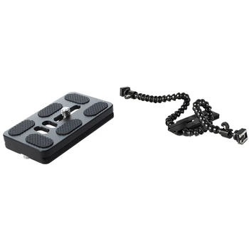 1 Pcs Quick Release Plate Bracket 1/ 4 Inch Screw & 1 Pcs Flexible Dual Arm Hot Shoe Flash Bracket Mount Holder
1 Pcs Quick Release Plate Bracket 1/ 4 Inch Screw & 1 Pcs Flexible Dual Arm Hot Shoe Flash Bracket Mount Holder