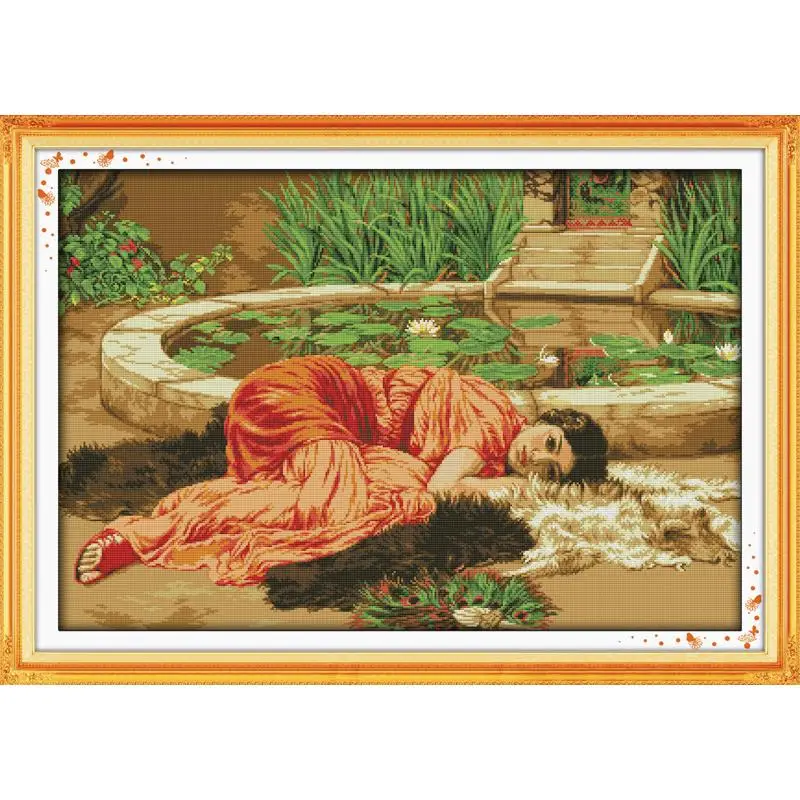Comfortable Girl Joy Sunday Counted Cross Stitch Kits Patterns Canvas 11CT 14CT Printed Stamped Home Decor Embroidery Needlework
Comfortable Girl Joy Sunday Counted Cross Stitch Kits Patterns Canvas 11CT 14CT Printed Stamped Home Decor Embroidery Needlework