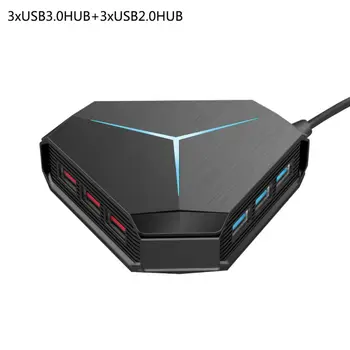 6 Ports USB Hub USB3.0 Splitter with TF SD Card Reader Mic AUX Cool Light Charging USB 2.0 Hubs Adapter for PC Desktop Laptop 1M
6 Ports USB Hub USB3.0 Splitter with TF SD Card Reader Mic AUX Cool Light Charging USB 2.0 Hubs Adapter for PC Desktop Laptop 1M