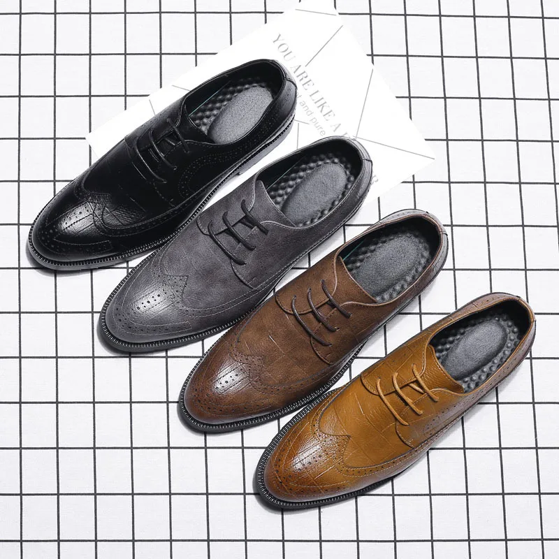 Men Leather Shoes Man Business Casual Dress Shoe Large Size
Men Leather Shoes Man Business Casual Dress Shoe Large Size