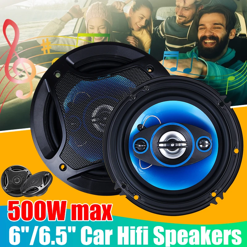 Pair 6/6.5Inch 16cm 500W 4 Way Car Coaxial Auto Music Stereo Full Rang Frequency Hifi Speakers Non-destructive Installation 12V 
Pair 6/6.5Inch 16cm 500W 4 Way Car Coaxial Auto Music Stereo Full Rang Frequency Hifi Speakers Non-destructive Installation 12V