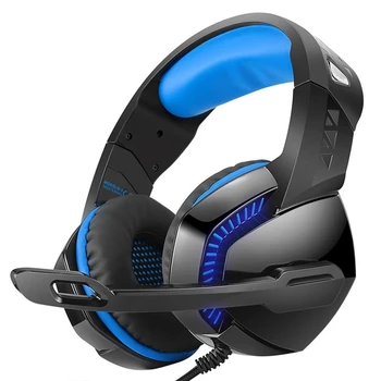 PHOINIKAS H-3 Gaming Headset 3.5 Music Stereo Bass Deep Ps4 Computer With Microphone Headphones Black + Blue Plastic
PHOINIKAS H-3 Gaming Headset 3.5 Music Stereo Bass Deep Ps4 Computer With Microphone Headphones Black + Blue Plastic