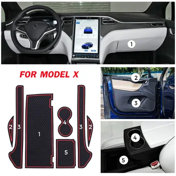 7pcs/set Car Door Slot Mat Water Cup Holder Pad Non-slip Rubber Material Car Accessories For Tesla Model X 2017-2019
7pcs/set Car Door Slot Mat Water Cup Holder Pad Non-slip Rubber Material Car Accessories For Tesla Model X 2017-2019