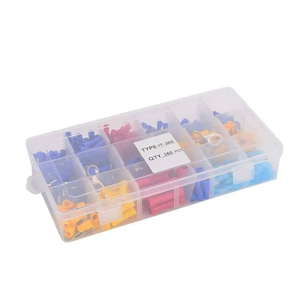 360PCS Marine Car Motorcycle Wire Connectors Crimp Terminal Electrical Auto Splices Wire Insulation Terminal Set
360PCS Marine Car Motorcycle Wire Connectors Crimp Terminal Electrical Auto Splices Wire Insulation Terminal Set