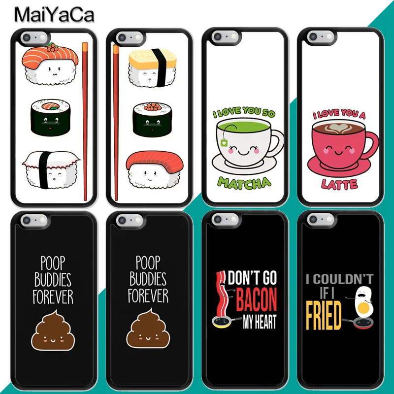 BFF "лучшие друзья" суши еда Смешные какашки друзья чехол для iphone 12 11 Pro Max X XR XS MAX