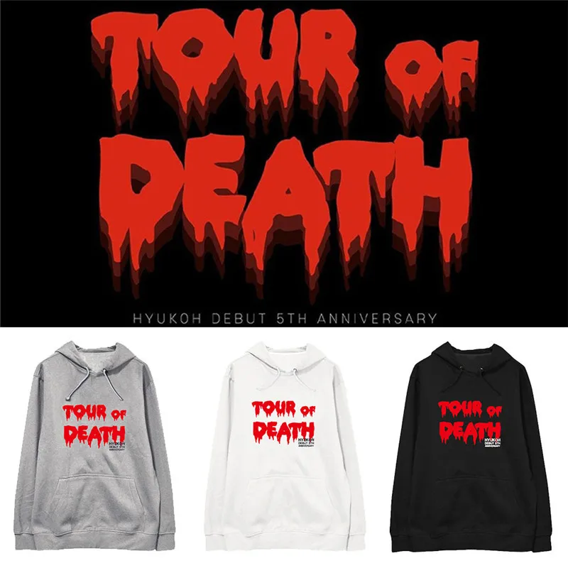 KPOP HYUKOH Тур смерти 5th Юбилей альбом худи свободного кроя из Свободный пуловер с