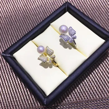 Pearl Ring Settings, Fashionable Ring Findings, Adjustable Size 925 Silver Ring Jewelry DIY making No Pearl
Pearl Ring Settings, Fashionable Ring Findings, Adjustable Size 925 Silver Ring Jewelry DIY making No Pearl