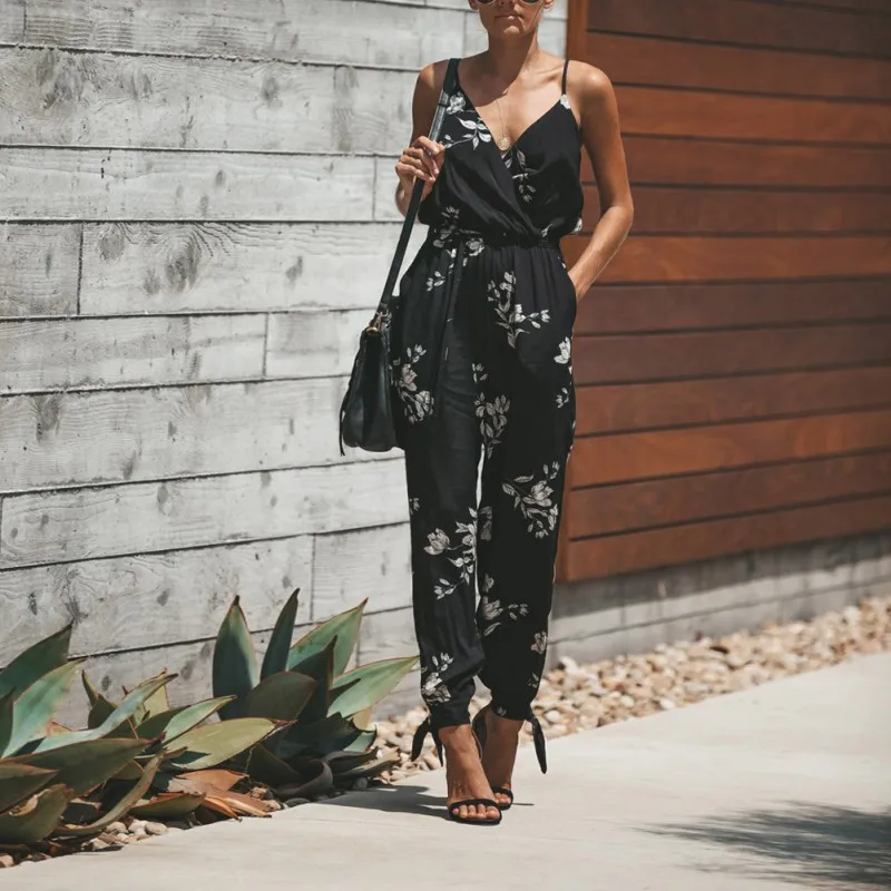 ROPALIA Women's Jumpsuit Summer Fashion Temperament Sexy Backless Tether Female Sexy Deep V-neck Strap Cotton Long Jumpsuit
ROPALIA Women's Jumpsuit Summer Fashion Temperament Sexy Backless Tether Female Sexy Deep V-neck Strap Cotton Long Jumpsuit