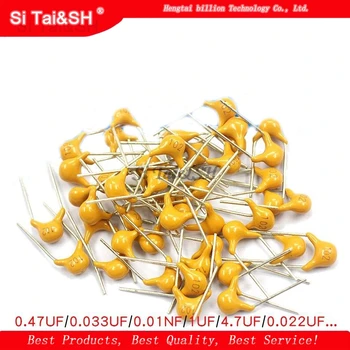 100Pcs 50V monolithic ceramic capacitor 10PF ~ 10UF 22PF 47NF 220NF 1NF 4.7UF 1UF 100NF 330NF 0.1UF 102 104 105 106 103 473 334 
100Pcs 50V monolithic ceramic capacitor 10PF ~ 10UF 22PF 47NF 220NF 1NF 4.7UF 1UF 100NF 330NF 0.1UF 102 104 105 106 103 473 334