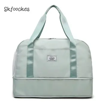 Skfoockes Women's Bag 2020 New Solid Color Fashion Dry and Wet Separation Travel Bag Expandable Oxford Gym Bag for Women
Skfoockes Women's Bag 2020 New Solid Color Fashion Dry and Wet Separation Travel Bag Expandable Oxford Gym Bag for Women