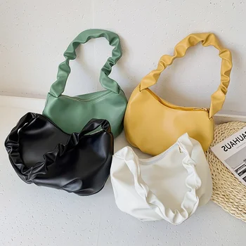 Summer Candy Color Cloud Folded Bags for Women Fashion Soft PU Leather Lady Axillary Handbag Female Shoulder Crossbody Messenger
Summer Candy Color Cloud Folded Bags for Women Fashion Soft PU Leather Lady Axillary Handbag Female Shoulder Crossbody Messenger