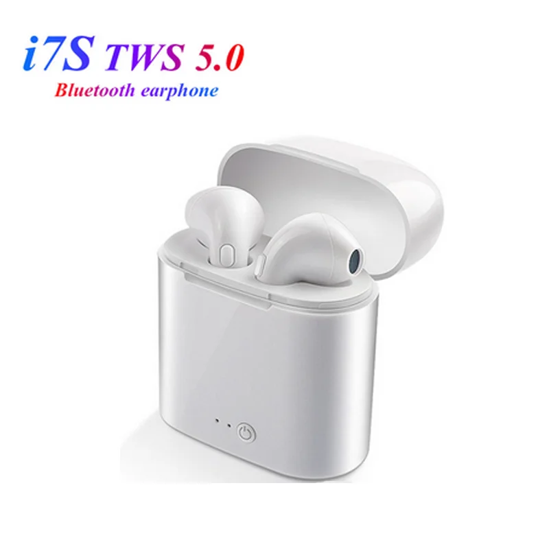 i7s TWS Bluetooth Earphone Headset Stereo In-Ear Earbud with Charging Pod Wireless Micropho Headset for All Smart Phone Hot 
i7s TWS Bluetooth Earphone Headset Stereo In-Ear Earbud with Charging Pod Wireless Micropho Headset for All Smart Phone Hot