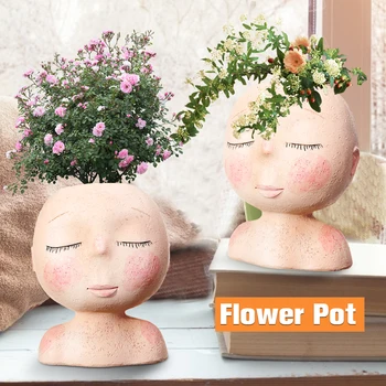 Flower Pot Doll Shape Flowerpot Cute Toy Pen Pot Holder Model Baby Tree Man Garden Plant Pot Groot Decor Succulents Head Shape
Flower Pot Doll Shape Flowerpot Cute Toy Pen Pot Holder Model Baby Tree Man Garden Plant Pot Groot Decor Succulents Head Shape
