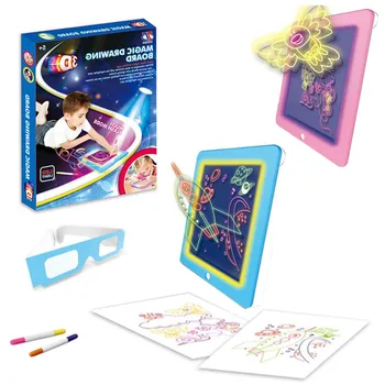 Magic Luminous Tablet LED Stereo 3D Sketchpad Painted Fluorescent Colorful Lighting Creative Graffiti CHILDREN Toy JT821
Magic Luminous Tablet LED Stereo 3D Sketchpad Painted Fluorescent Colorful Lighting Creative Graffiti CHILDREN Toy JT821