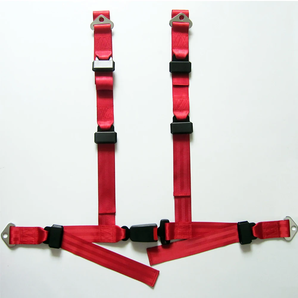 Safety Seat Belt Nylon 4 Point Car Auto Vehicle Racing Harness Quick Release Red, Black Width 4.8CM Thickness 1MM Fixing
Safety Seat Belt Nylon 4 Point Car Auto Vehicle Racing Harness Quick Release Red, Black Width 4.8CM Thickness 1MM Fixing