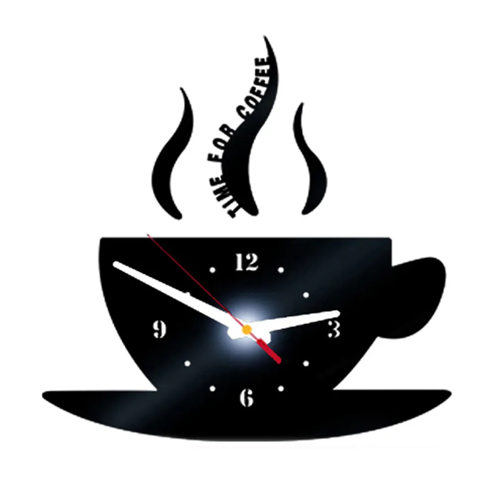 Wall Clock Coffee Shape Acrylic modern design large wall watch home Removable 3D Mirror 3d wall clock for living room 19AUG20 
Wall Clock Coffee Shape Acrylic modern design large wall watch home Removable 3D Mirror 3d wall clock for living room 19AUG20